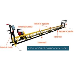 REGLA VIBRADORA RETICULADA / ARTICULADA